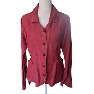 Flax by Jeanne Engelhart Linen Jacket